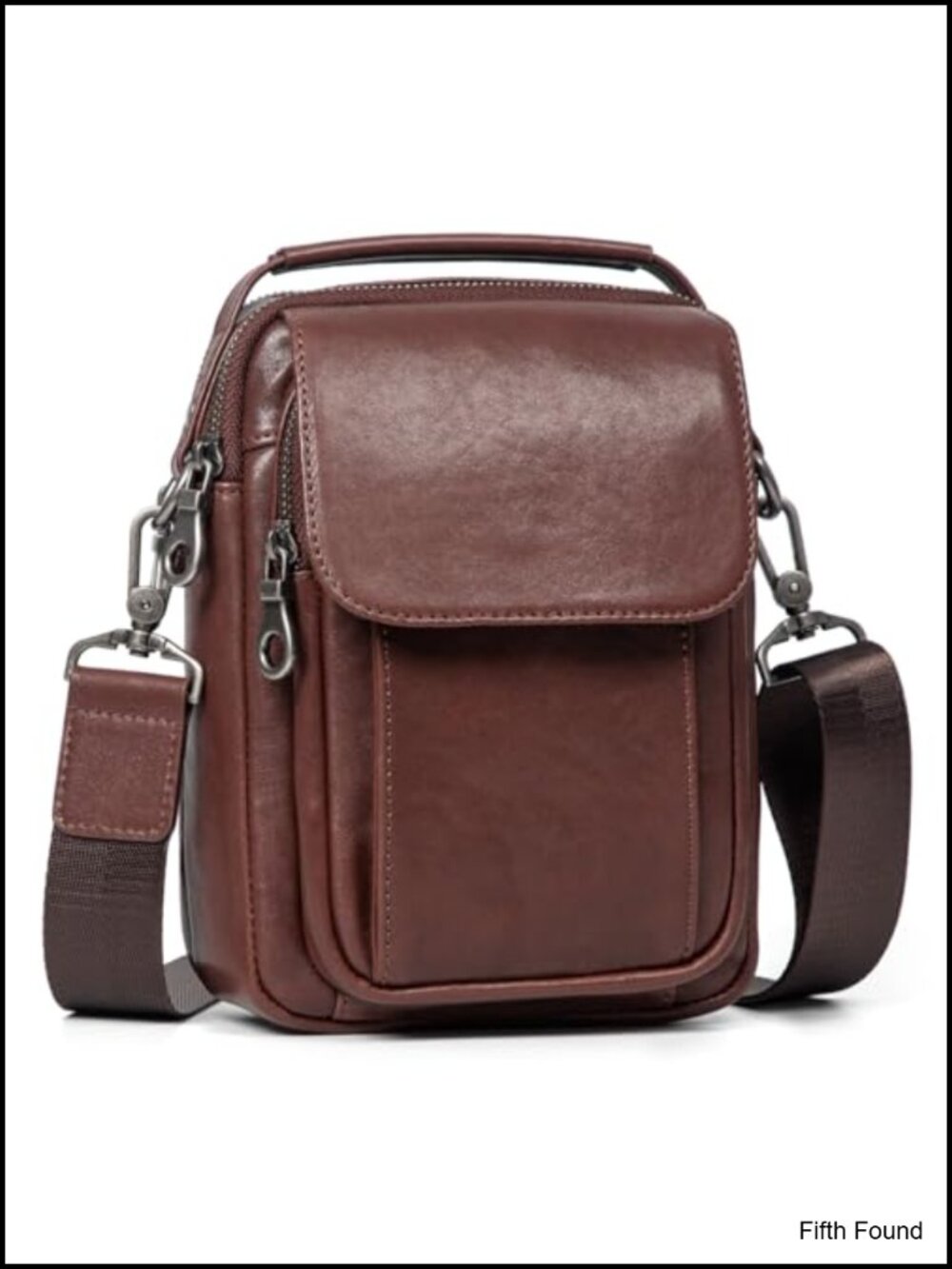 Genuine Leather Small Messenger Bag Crossbody